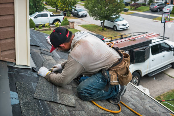 Professional Roofing technician working in Denmark, ME
